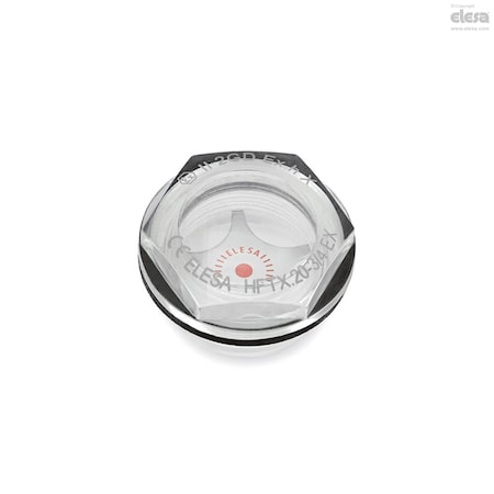 Elesa Oil level sight glass, HGFT.10/SL-3/8-C4-EX HGFT-EX